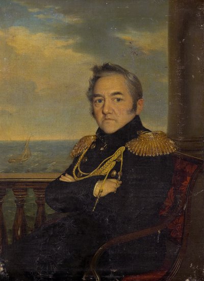 Retrato del Almirante Mikhail Lazarev 1788-1851 de Unbekannt