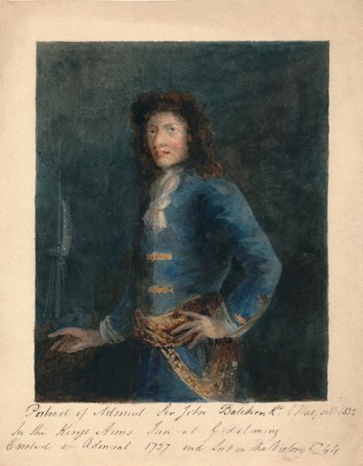 Retrato del Almirante Sir John Balchin, 1832 de Unbekannt