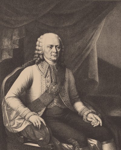 Retrato del Almirante Vasily Alexeyevich Myatlev 1694-1761 Después de Józef Oleszkiewicz de Unbekannt
