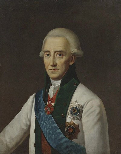 Retrato del almirante Vasily Chichagov 1726-1809 de Unbekannt