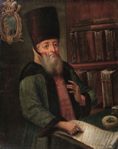Retrato de Afanasy Lavrentievich Ordin-Naschokin 1605-1680, siglo XVII de Unbekannt