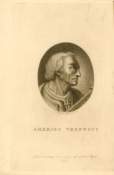 Retrato de Américo Vespucio, 1798 de Unbekannt