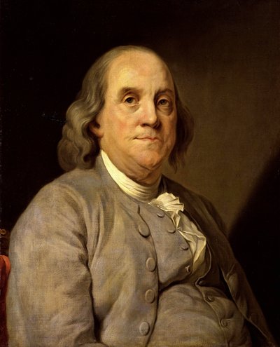 Retrato de Benjamin Franklin de Unbekannt