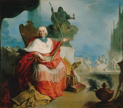 Retrato del cardenal Louis Antoine de Noailles 1651-1729, 1729 de Unbekannt