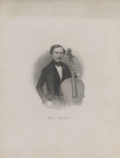 Retrato de Carl Eduard Schuberth 1811-1863, c. 1850 de Unbekannt