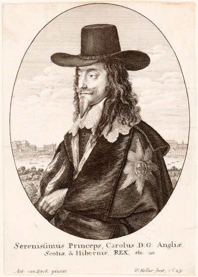 Retrato de Carlos I, pub. 1649 de Unbekannt