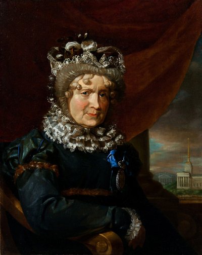 Retrato de Charlotte von Lieven, nacida von Gaugreben 1743-1828, 1831 de Unbekannt