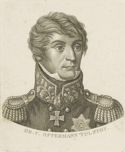 Retrato del Conde Alexander Ivanovich Ostermann-Tolstoy 1772-1857, c. 1800 de Unbekannt
