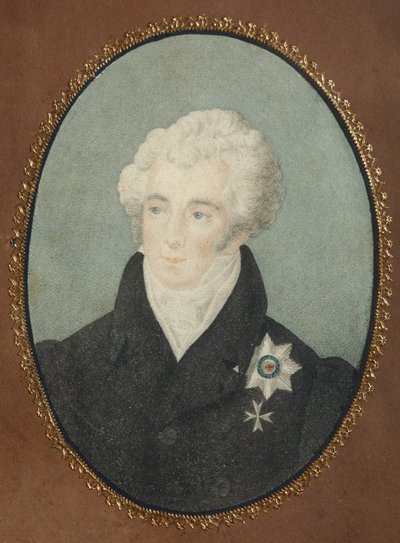 Retrato del Conde Alexander Lvovich Naryshkin 1760-1826, segundo cuarto del siglo XIX de Unbekannt