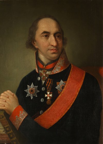 Retrato del Conde Alexander Semyonovich Khvostov 1753-1820, 1809 de Unbekannt