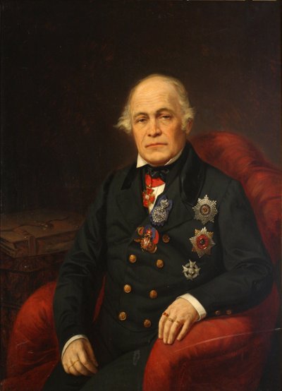 Retrato del Conde Dmitry Nikolayevich Bludov 1785-1864, mediados del siglo XIX de Unbekannt