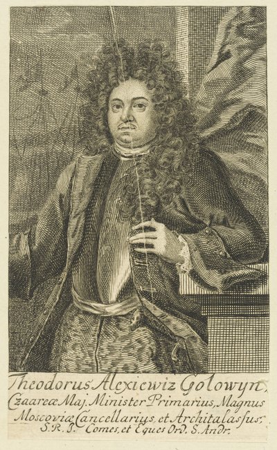 Retrato del Conde Feodor Alekseyevich Golovin 1650-1706, 1706 de Unbekannt