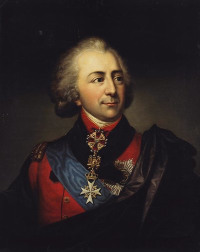 Retrato del Conde Iván Pavlovich Kutaysov, finales del siglo XVIII de Unbekannt