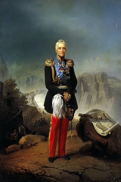 Retrato del Conde Mikhail Vorontsov 1782-1856, segunda mitad del siglo XVIII de Unbekannt