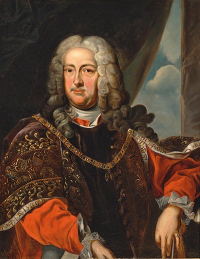 Retrato del Conde Rudolf Franz Erwein Schönborn 1677-1754, c. 1740 de Unbekannt
