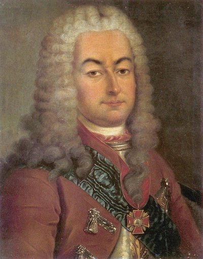 Retrato del conde Semyon Andreyevich Saltykov 1672-1742, siglo XVIII de Unbekannt