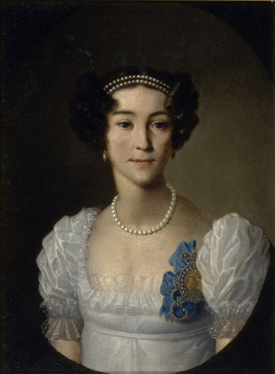 Retrato de la Condesa Anna Alexeyevna Orlova de Chesma 1785-1848, principios del siglo XIX de Unbekannt
