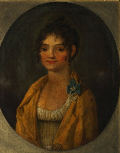 Retrato de la condesa Anna Alexeyevna Orlova de Chesma 1785-1848, c. 1805-1810 de Unbekannt
