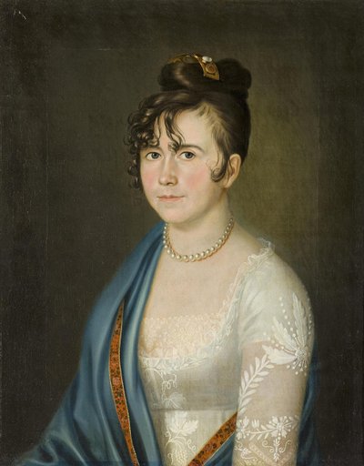 Retrato de la Condesa Anna Vladimirovna Bobrinskaya 1769-1846, 1800s de Unbekannt