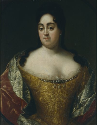 Retrato de la condesa Yelena Leontyevna Ushakova, principios del siglo XVIII de Unbekannt