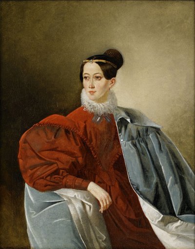 Retrato de la condesa Yelizaveta Ivanovna Kropotkina 1803-1836, de soltera Dorokhova de Unbekannt