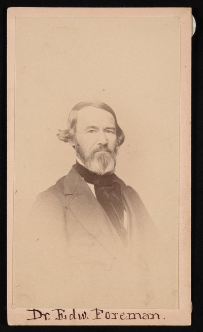 Retrato del Dr. Edward R. Foreman 1808-1885, antes de 1876 de Unbekannt