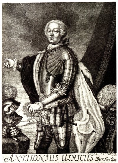 Retrato del Duque Anthony Ulrich de Brunswick 1714-1774 de Unbekannt