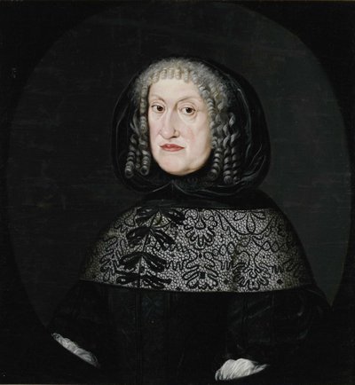 Retrato de Eleanor de Anhalt-Zerbst, Duquesa de Schleswig-Holstein-Sønderburg-Norburg 1608-1681 de Unbekannt