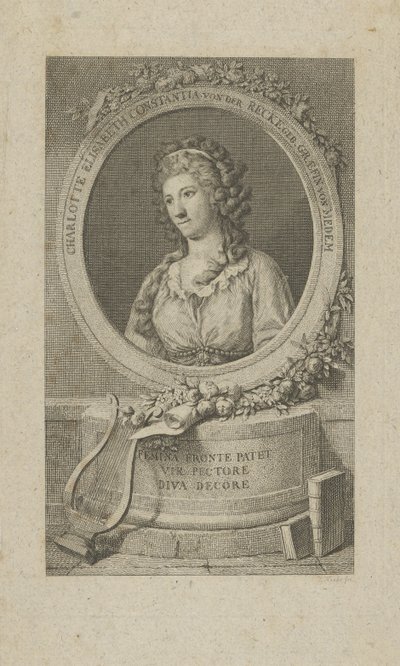 Retrato de Elisa von der Recke 1754-1833, 1792 de Unbekannt