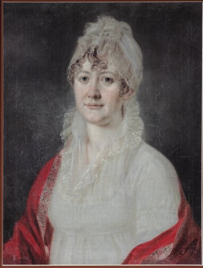Retrato de Elizaveta Alexeevna Arsenyeva, de soltera Stolypina 1773-1845, principios del siglo XIX de Unbekannt