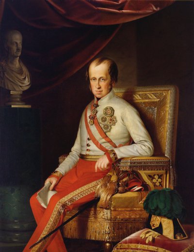 Retrato del Emperador Fernando I de Austria 1793-1875, c. 1840 de Unbekannt
