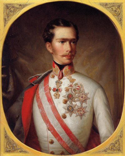 Retrato del Emperador Francisco José I de Austria, ca 1854 de Unbekannt