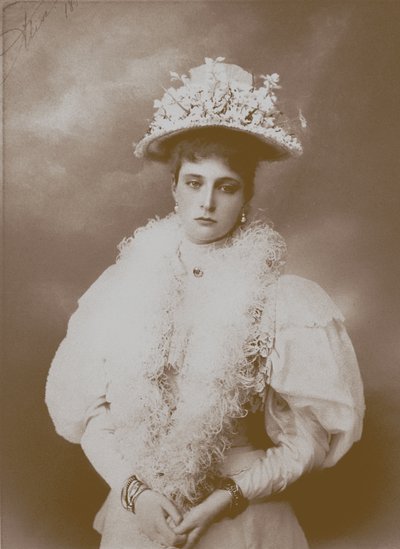 Retrato de la emperatriz Alexandra Fyodorovna, esposa del zar Nicolás II de Rusia, 1872-1918 de Unbekannt