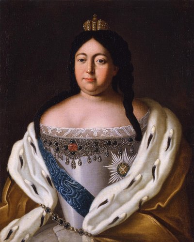 Retrato de la Emperatriz Anna Ioannovna 1693-1740, siglo XVIII de Unbekannt