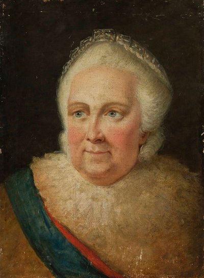 Retrato de la emperatriz Catalina II 1729-1796, finales de la década de 1790 de Unbekannt