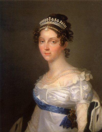 Retrato de la Emperatriz Isabel Alexeievna, Princesa Luisa de Baden 1779-1826, después de 1806 de Unbekannt