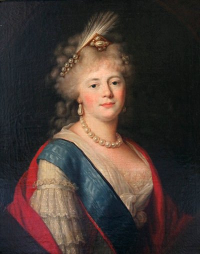 Retrato de la Emperatriz María Feodorovna, finales del siglo XVIII de Unbekannt