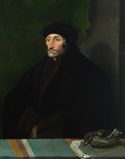 Retrato de Erasmo de Rotterdam 1467-1536, siglo XVI de Unbekannt