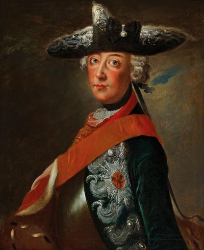 Retrato de Federico II de Prusia 1712-1786 de Unbekannt