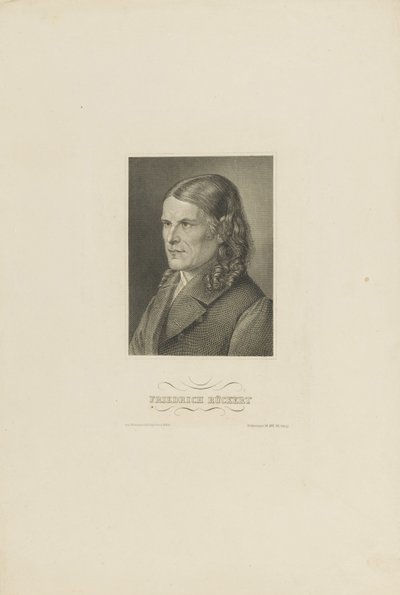 Retrato de Friedrich Rückert 1788-1866, ca 1845 de Unbekannt