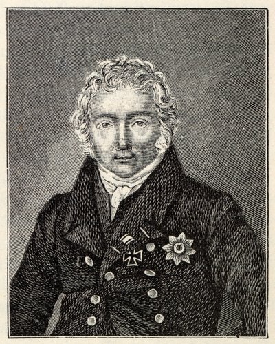 Retrato de Friedrich von Motz 1775-1830 de Unbekannt