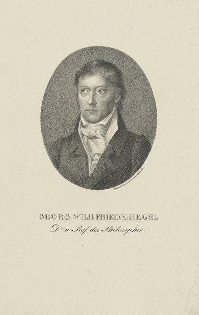 Retrato de Georg Wilhelm Friedrich Hegel 1770-1831 de Unbekannt