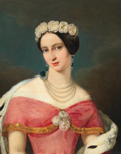 Retrato de la Gran Duquesa Alexandra Iosifovna de Sajonia-Altenburgo 1830-1911 de Unbekannt