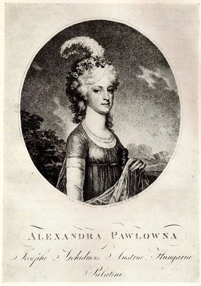 Retrato de la Gran Duquesa Alexandra Pavlovna 1783-1801, principios del siglo XIX de Unbekannt