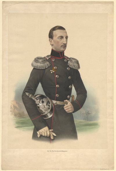Retrato del Gran Duque Nikolai Nikolayevich de Rusia 18311891, 1860 de Unbekannt