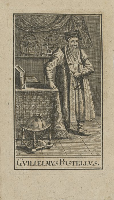 Retrato de Guillaume Postel 1510-1581, antes de 1740 de Unbekannt