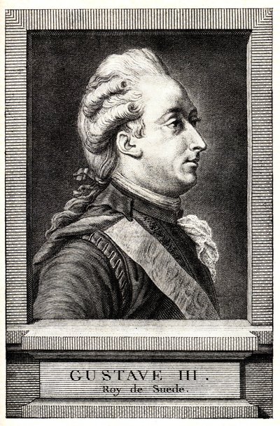 Retrato de Gustavo III de Suecia, principios del siglo XIX de Unbekannt