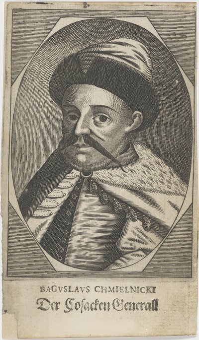 Retrato de Hetman Bohdan Khmelnytsky 1595-1657, después de 1650 de Unbekannt