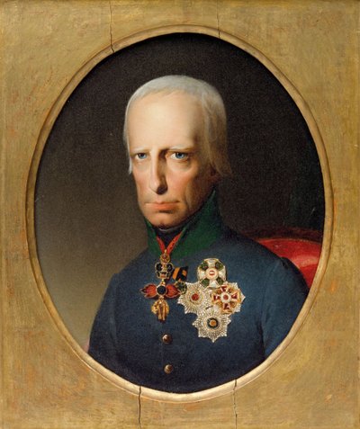 Retrato del emperador del Sacro Imperio Romano Francisco II 1768-1835, c. 1830 de Unbekannt