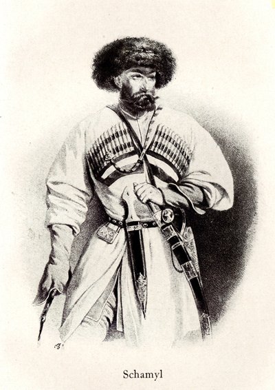 Retrato del Imam Shamil 1799-1871, siglo XIX de Unbekannt